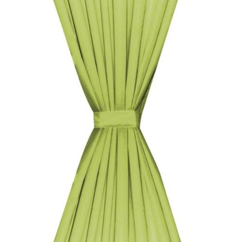 vidaXL Gordijnen verduisterend dubbellaags 140x175 cm groen