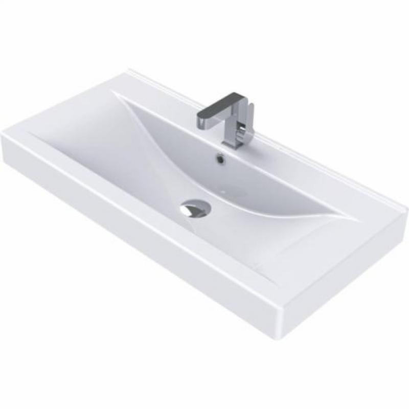 Badmeubelset Livorno 90X48X50 Cm Hoogglans Wit