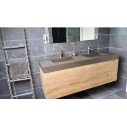Badmeubel betonlook , naar eigen wens op maat laten maken !