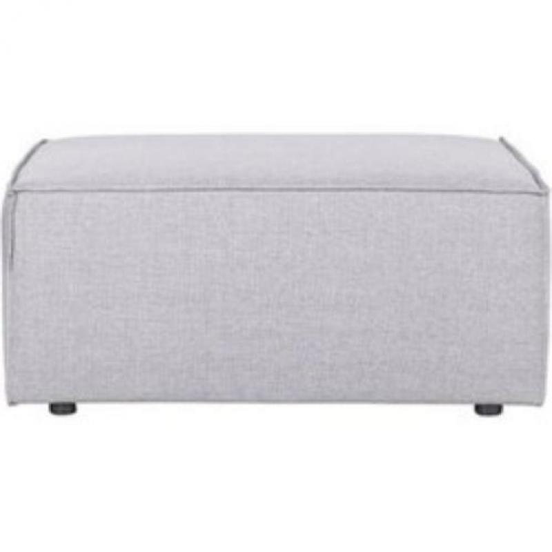 WOOOD hocker / poef grijs, zo goed als nieuw!