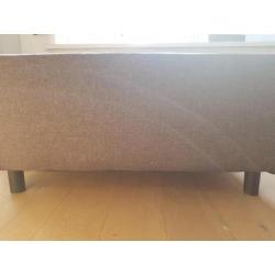Hocker poef grijs