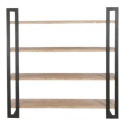 [Webshop] J-Line Boekenkast Silveer 180cm