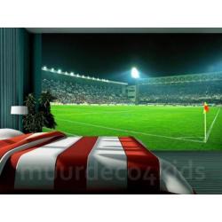 Voetbal Stadion fotobehang 4 - XL, VLIES *Muurdeco4kids