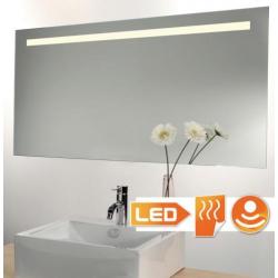 Design badkamer spiegel met LED licht en spiegelverwarming