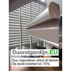 Duo rolgordijn Roljaloezie Multishade op maat tot - 70%.