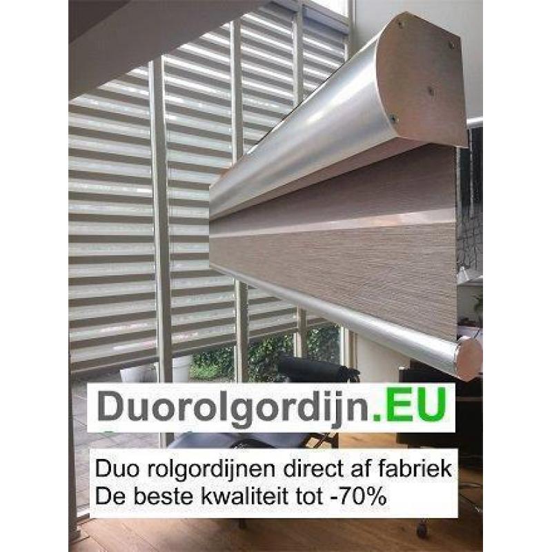 Duo rolgordijn Roljaloezie Multishade op maat tot - 70%.