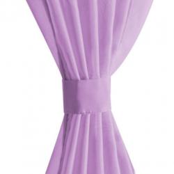 vidaXL Gordijnen voile 140x225 cm lila 2 st