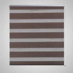 vidaXL Rolgordijn duo 80 x 175 cm koffiebruin