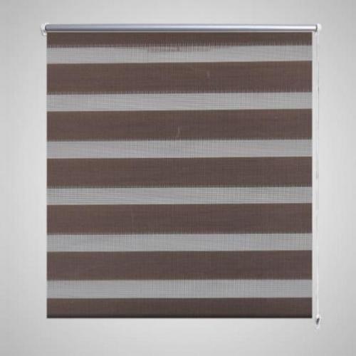 vidaXL Rolgordijn duo 80 x 175 cm koffiebruin