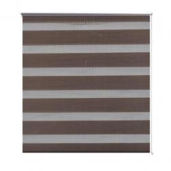 vidaXL Rolgordijn duo 80 x 175 cm koffiebruin