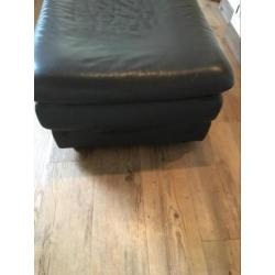 Natuzzi, antraciet, poef/hocker