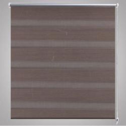 vidaXL Rolgordijn duo 80 x 175 cm koffiebruin