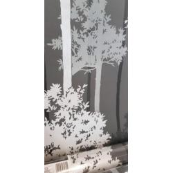 Behang zwart zilver bomen nieuw