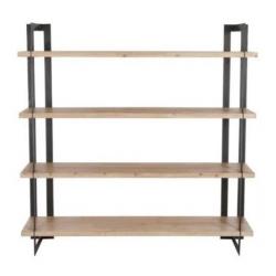 [Webshop] J-Line Boekenkast Silveer 180cm