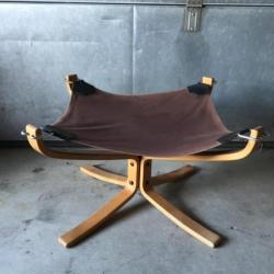 Vintage Sigurd Ressel footstool Vatne Mobler Norway jaren 60