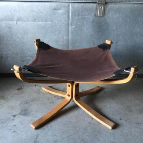 Vintage Sigurd Ressel footstool Vatne Mobler Norway jaren 60