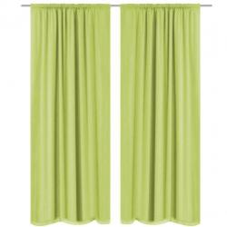 vidaXL Gordijnen verduisterend dubbellaags 140x175 cm groen