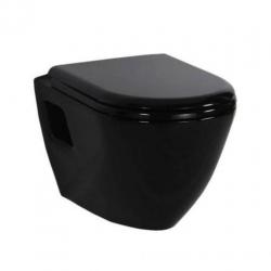 Wandcloset Creavit TP325 Zwart (Exclusief zitting) (Toilet)