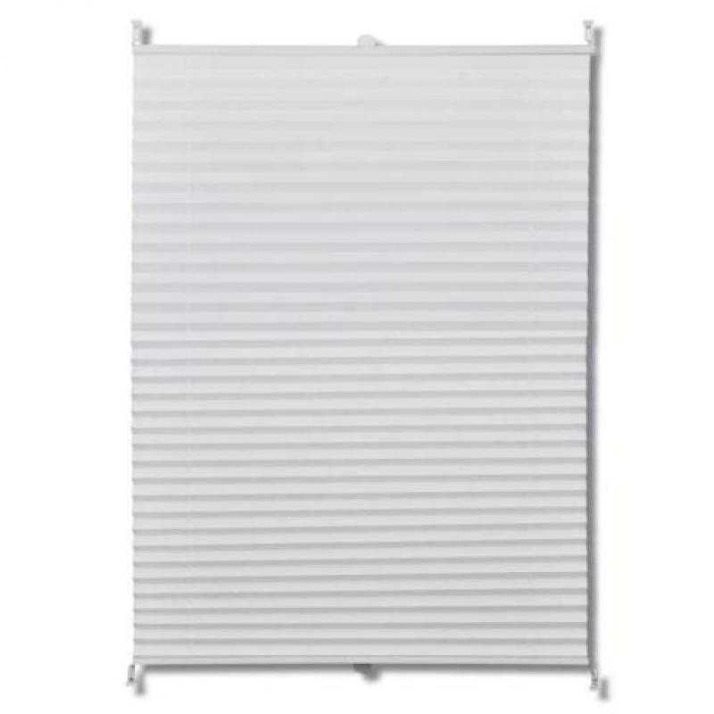 vidaXL Plisséjaloezie 50x150 cm wit