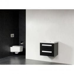 Saniclass Foggia badmeubel 60x45.5cm 0 kraangaten black wood