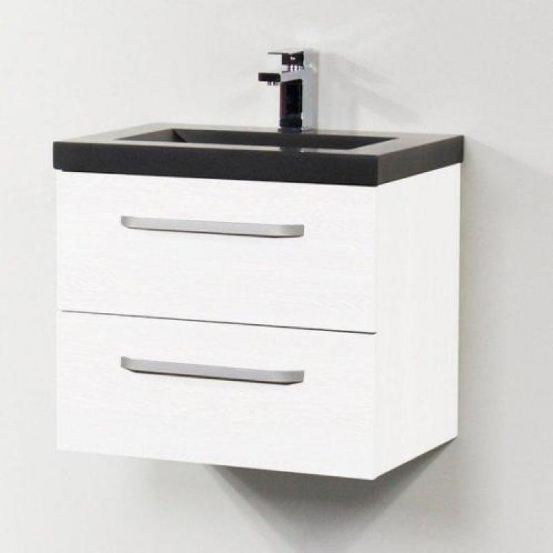 Saniclass Corestone 13 badmeubelset 60cm Wit 1 kraangat