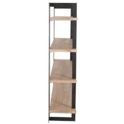 [Webshop] J-Line Boekenkast Silveer 180cm