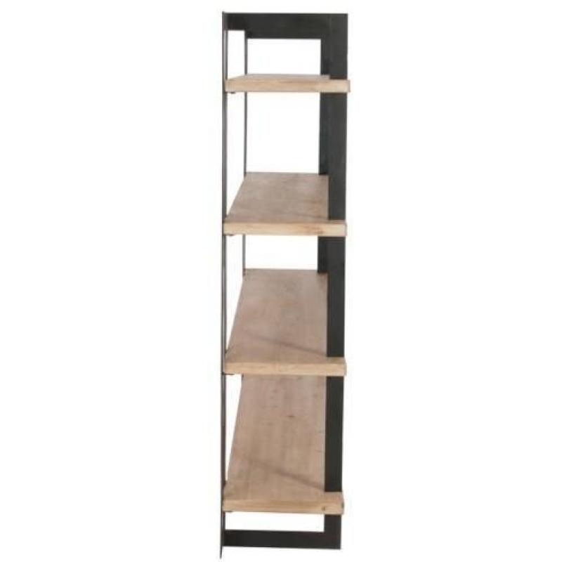 [Webshop] J-Line Boekenkast Silveer 180cm