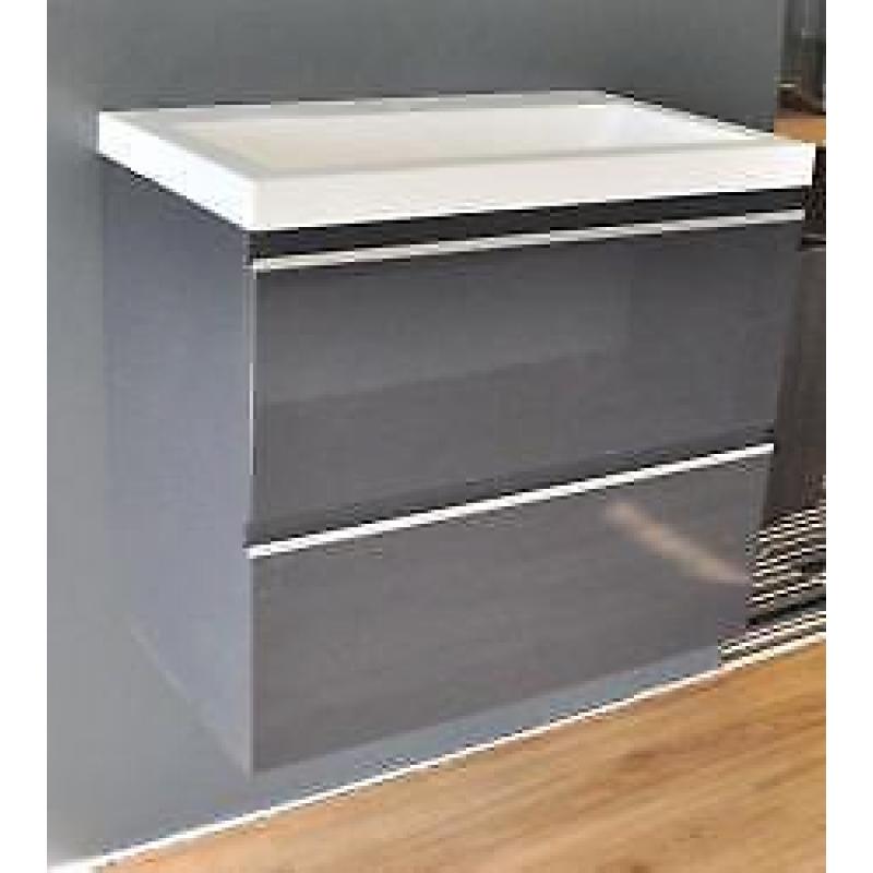 Wiesbaden onderkast 60cmx36cm zo.wastafel gl.grijs