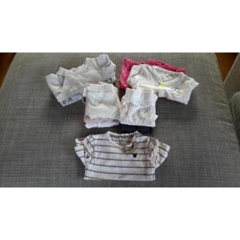 Pakketje kleren meisje mt50, 12 delig