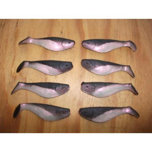 8 stuks nieuwe kunstaas visjes / dropshot visjes / softbaits