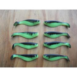 8 stuks nieuwe kunstaas visjes / dropshot visjes / softbaits