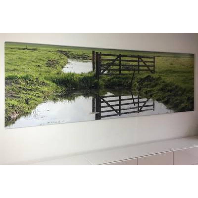 Foto verlijmd achter acrylaat 30x55 cm